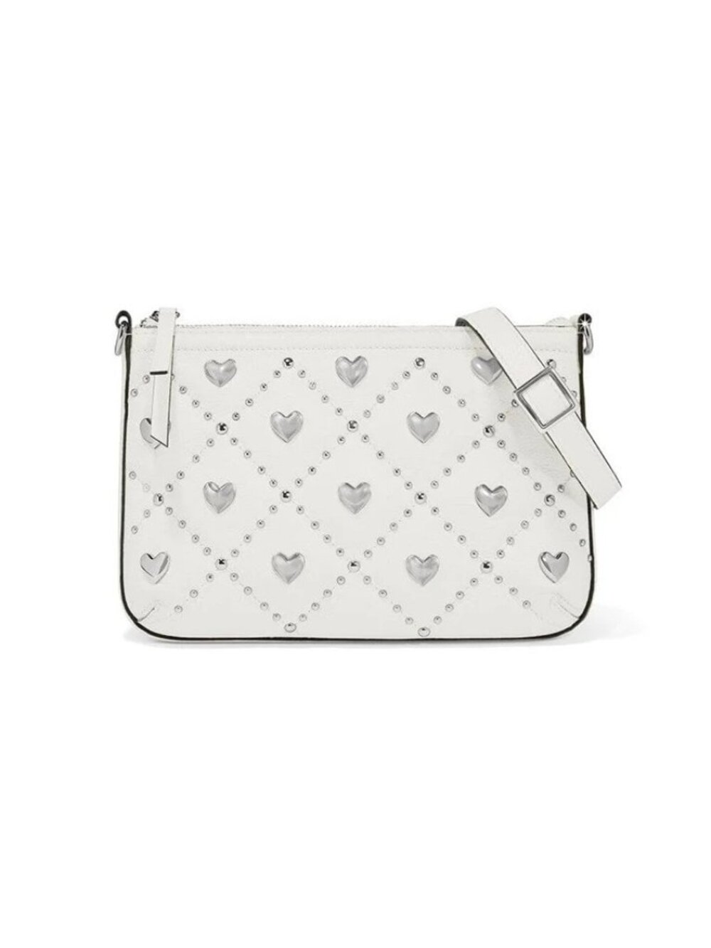 Brighton Brave Heart Trudi Cross Body  $390   OPTIC WHITE  w/cover H16282